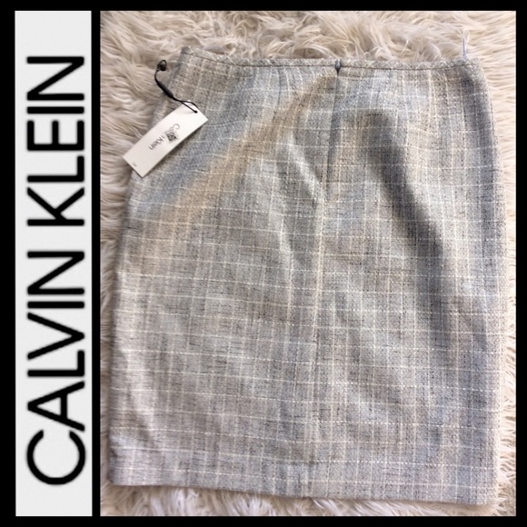 NWT Calvin Klein Tweed Career Pencil Skirt - Picture 6 of 7